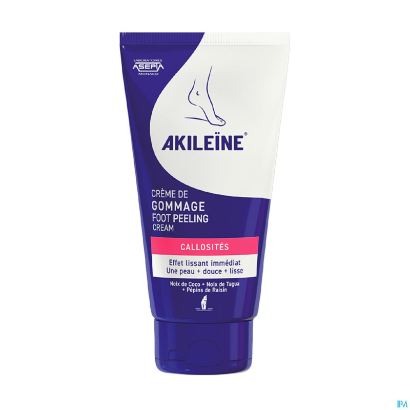 Akileine bleue creme gommage pieds tbe 75ml 102050
