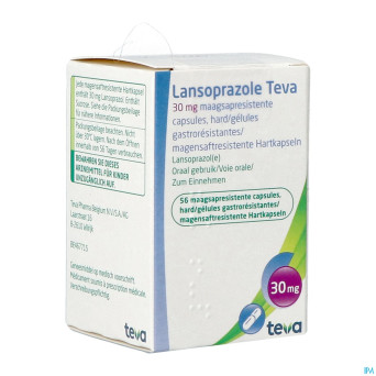 Lansoprazole teva 30 mg gastro resist caps 56