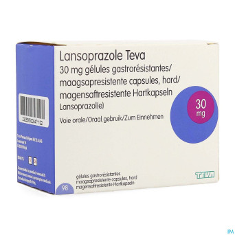Lansoprazole teva 30 mg caps 98 x 30 mg