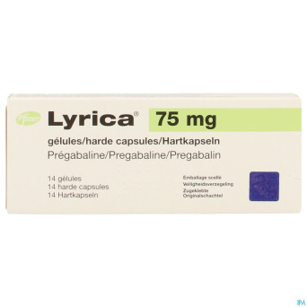 Lyrica  75mg caps durs  14 x  75mg
