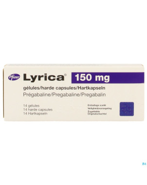Lyrica caps harde - dur  14 x 150 mg