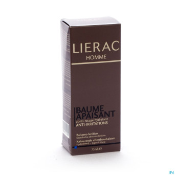 Lierac homme baume apaisant apres rasage tube 75ml