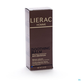 Lierac homme baume apaisant apres rasage tube 75ml