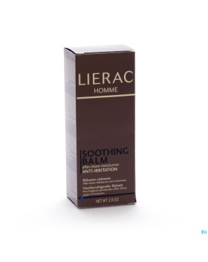 Lierac homme baume apaisant apres rasage tube 75ml
