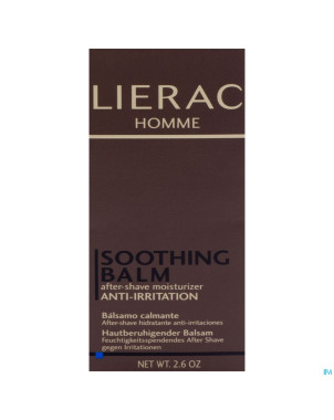 Lierac homme baume apaisant apres rasage tube 75ml