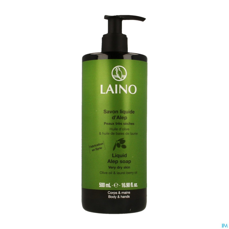 Laino savon d alep   fl pompe 500ml