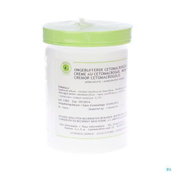 Creme au cetomacrogol n/tamponnee    1kg pannoc