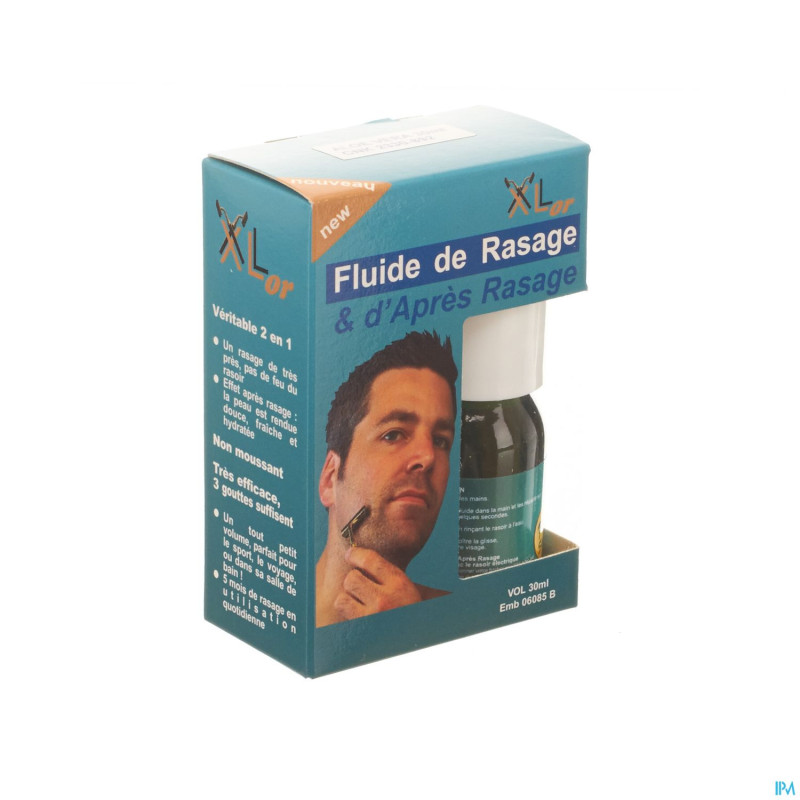 Xlor fluide rasage apr.rasage 2en1 aloe vera  30ml