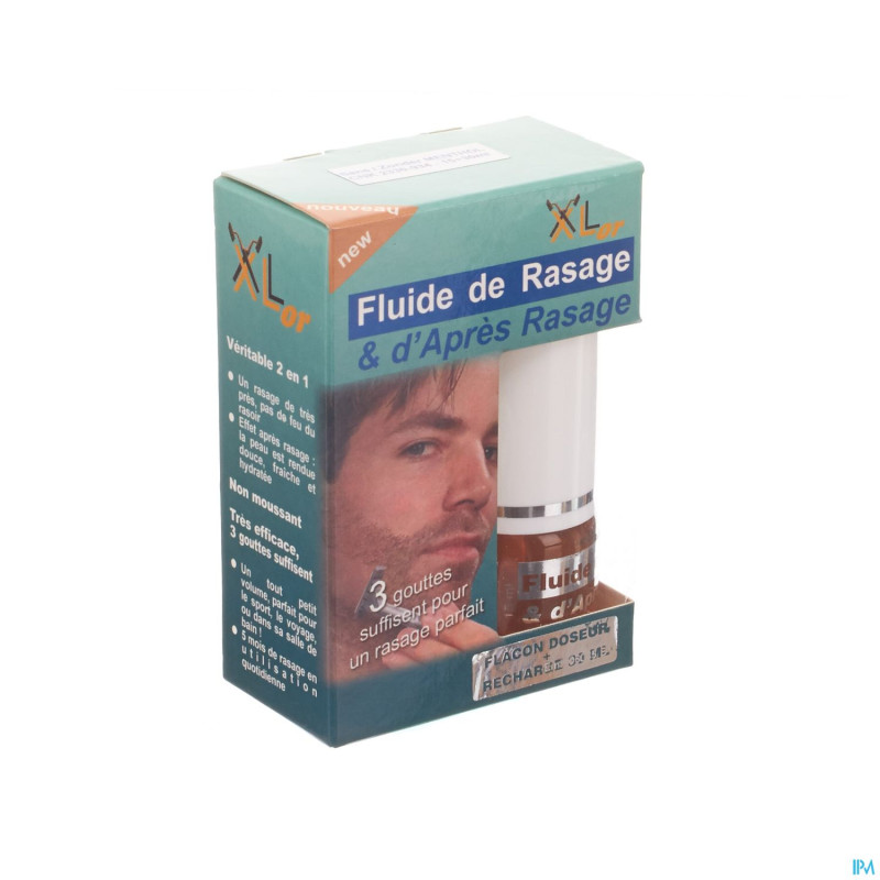 Xlor fluide rasage apr.ras. 2en1 s/menthol 15+30ml