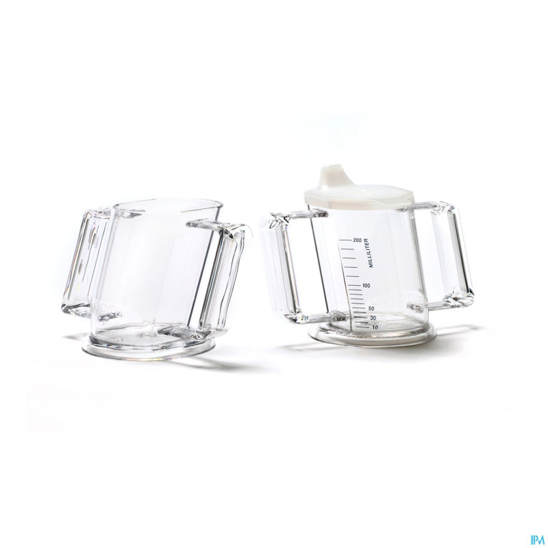 Handycup gobelet oblique transp+2 bec gradue 237ml