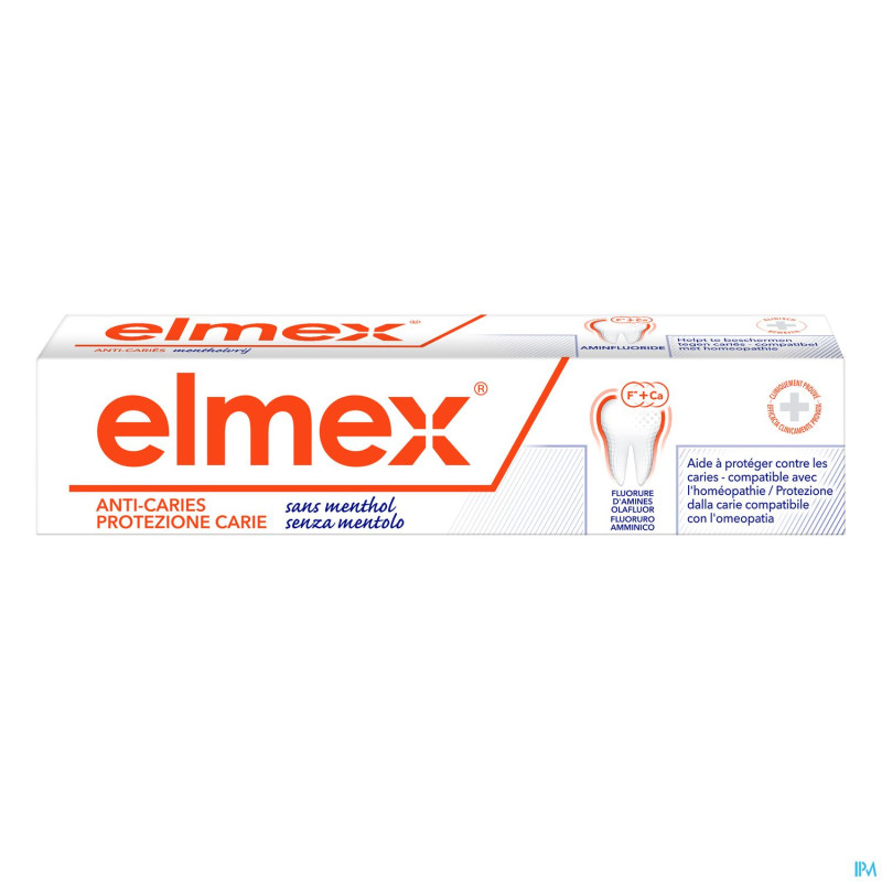 Elmex dentifrice sans menthol  75ml