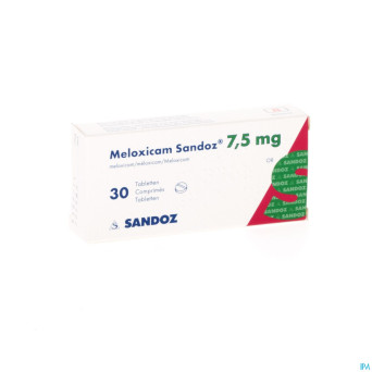 Meloxicam sandoz 7,5 mg tabl 30 x 7,5 mg