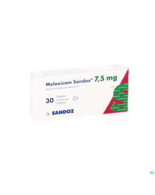 Meloxicam sandoz 7,5 mg tabl 30 x 7,5 mg