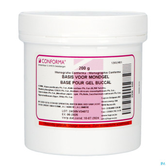 Base pour gel buccal    200g fag