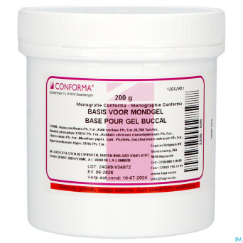 Base pour gel buccal    200g fag