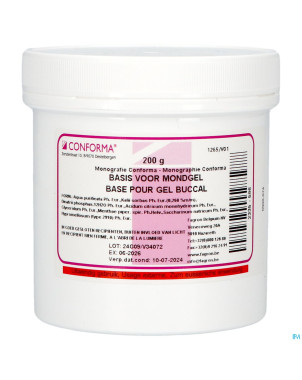 Base pour gel buccal    200g fag