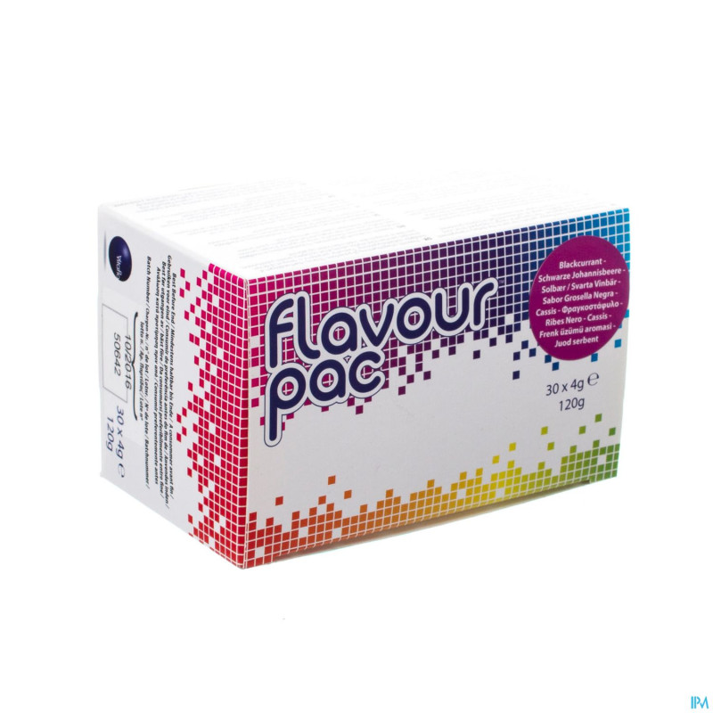 Flavour pac cassis    sachet 30x4g