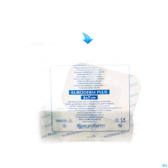Euroderm plus  5x 7cm 1 pansement steril