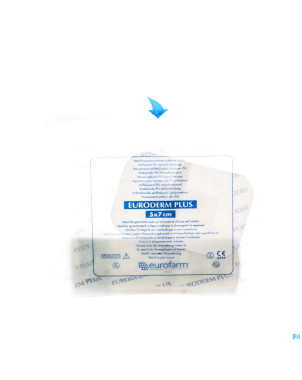 Euroderm plus  5x 7cm 1 pansement steril