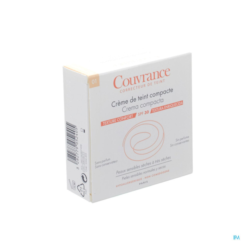 Avene couvrance cr teint comp.01 porcel. confort