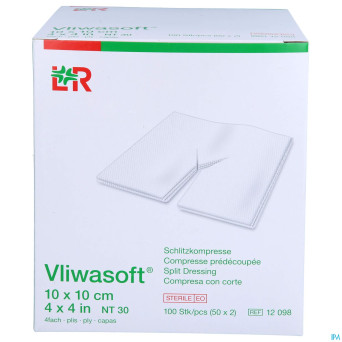 Vliwasoft cp ster 4pl + fente  10x 10cm 2x50 12098