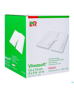 Vliwasoft cp ster 4pl + fente 7,5x7,5cm 2x50 12099