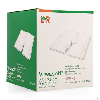 Vliwasoft cp ster 4pl + fente 7,5x7,5cm 2x50 12099