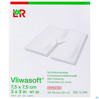 Vliwasoft cp ster 4pl + fente 7,5x7,5cm 2x50 12099