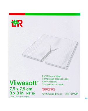 Vliwasoft cp ster 4pl + fente 7,5x7,5cm 2x50 12099