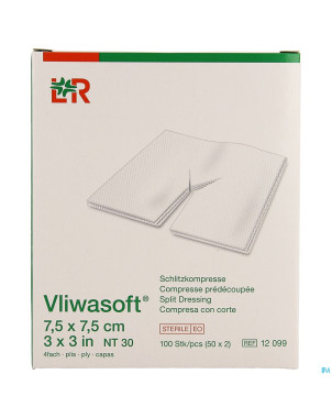 Vliwasoft cp ster 4pl + fente 7,5x7,5cm 2x50 12099