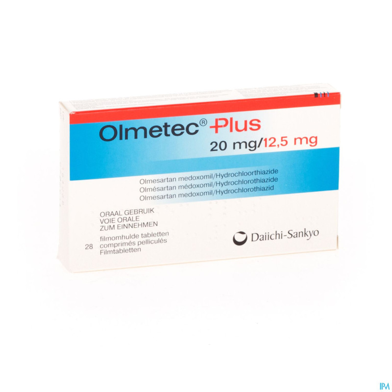 Olmetec plus 20 mg/12,5 mg comp pell 28