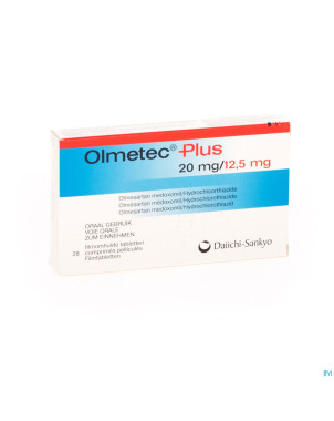 Olmetec plus 20 mg/12,5 mg comp pell 28