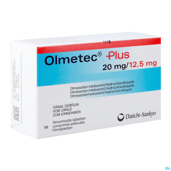 Olmetec plus 20 mg/12,5 mg comp pell 98