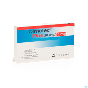 Olmetec plus 20 mg/25 mg comp pell 28