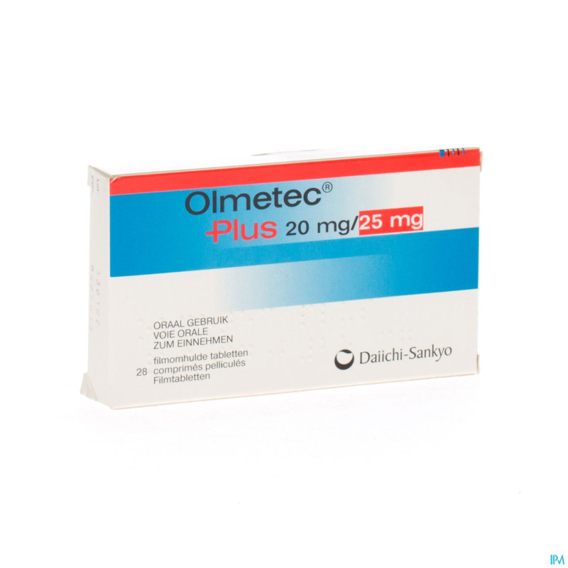 Olmetec plus 20 mg/25 mg comp pell 28