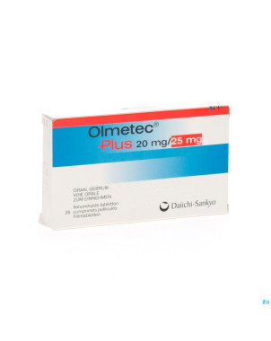 Olmetec plus 20 mg/25 mg comp pell 28