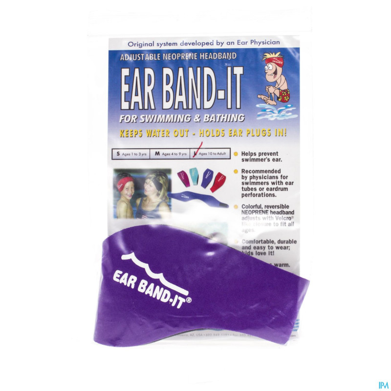 Ear band-it natation neoprene large