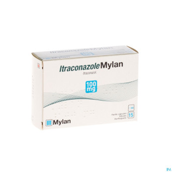 Itraconazole mylan 100 mg caps 15 x 100 mg