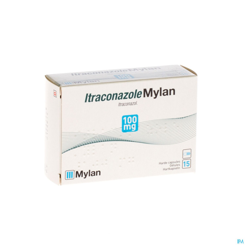 Itraconazole mylan 100 mg caps 15 x 100 mg