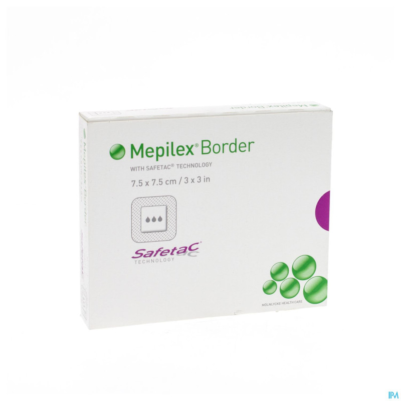 Mepilex border sil adh ster nf  7,5x 7,5  5 295200