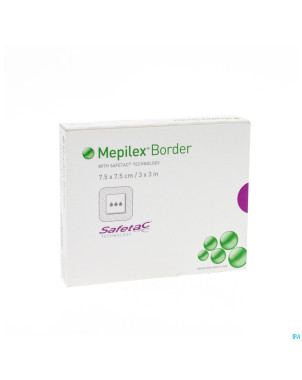 Mepilex border sil adh ster nf  7,5x 7,5  5 295200
