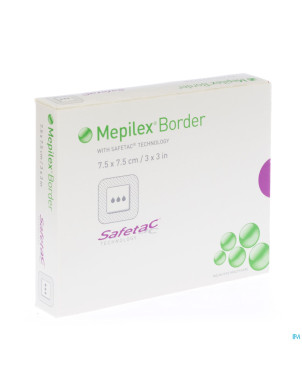 Mepilex border sil adh ster nf  7,5x 7,5  5 295200