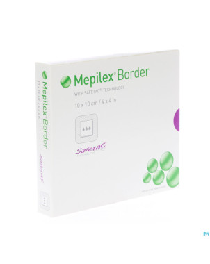 Mepilex border sil adh ster nf 10,0x10,0  5 295300