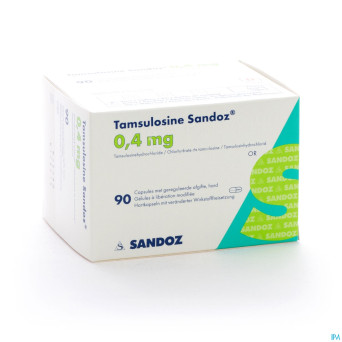 Tamsulosine sandoz 0,4mg lib.modif. caps  90x0,4mg