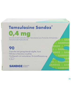 Tamsulosine sandoz 0,4mg lib.modif. caps  90x0,4mg