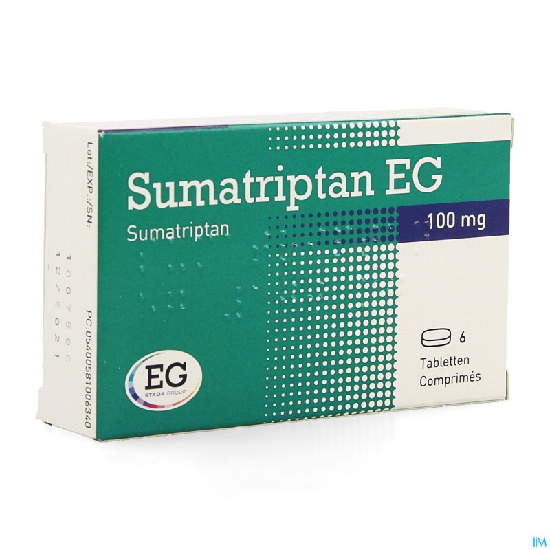 Sumatriptan eg 100mg comp 6