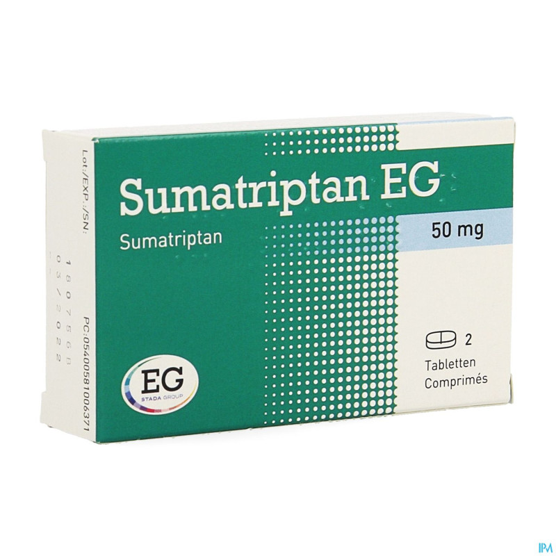 Sumatriptan eg 50mg comp 2