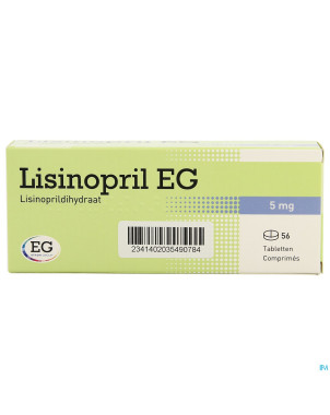 Lisinopril eg comp 56x5mg