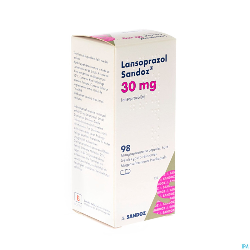 Lansoprazol sandoz 30 mg caps 98 x 30 mg