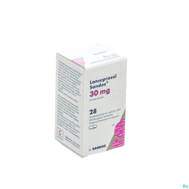 Lansoprazol sandoz 30 mg caps 28 x 30 mg